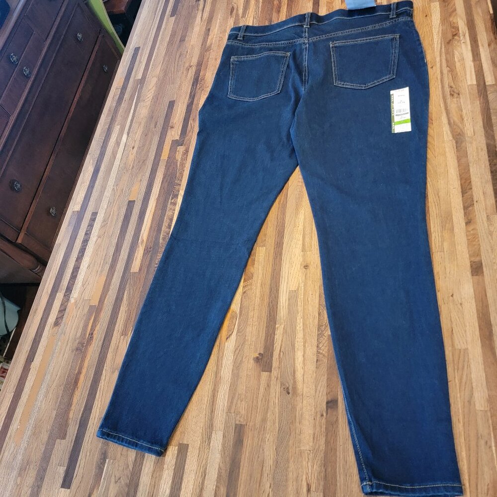 Time & Tru  Skinny Fit High Rise Stretch Fitted Denim Jeggings - Picture 5 of 9